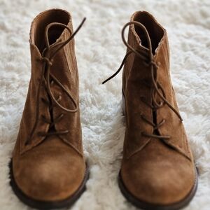 Matisse Tan Suede Ankle Booties